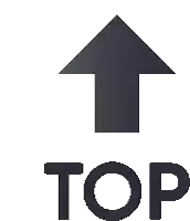 a gray arrow pointing up with the word top below it