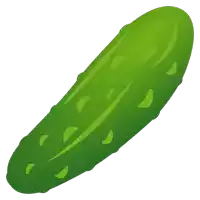 a green cucumber with a white background and a few spots on it