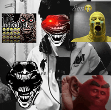 a collage of images including one that says " individual "