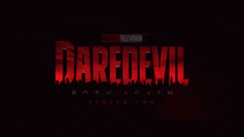a poster for daredevil season two shows a city skyline