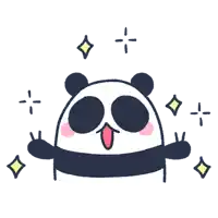 Panda Bling Bling Sticker