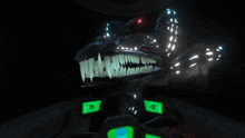 a screenshot of a video game shows a monster with a large mouth