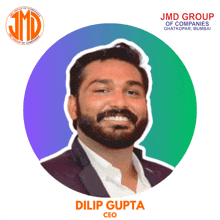 a picture of a man with the name dilip gupta