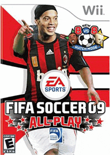 a fifa soccer 09 all-play video game for wii