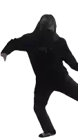 a person in a black shirt is holding a cup that says ' made with ' on it