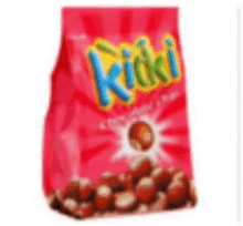 a bag of kiki chocolate covered hazelnuts