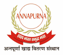 an annapurna logo with a red ribbon