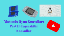 nintendo oyun konsollari part ii-tasnabilir konsollar is written on a blue background