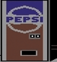 a pixel art of a pepsi machine