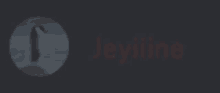 a blurred image of a penguin and the word jeyiline in red