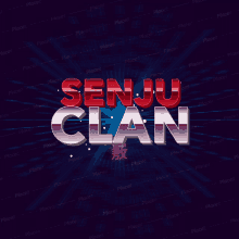 a logo for senju clan with a dark background