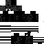 a black and white image of a minecraft skin