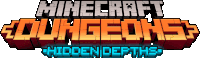 a logo for a video game called minecraft dungeons