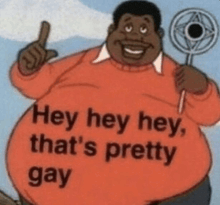 a cartoon character is holding a lollipop and giving a thumbs up .