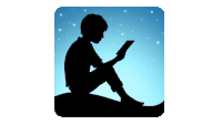 a silhouette of a person sitting on a hill reading