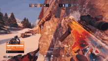a screenshot of a video game shows a person holding a sniper rifle with a skull on it