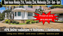 an advertisement for an open house on monday 21st and tuesday 22nd