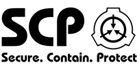 a logo for scp secure contain protect with a logo