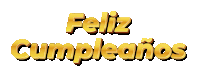 the word feliz is written in gold letters