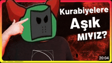 a person pointing at a cartoon character with the words kurabiyelere aşık miviz at the bottom