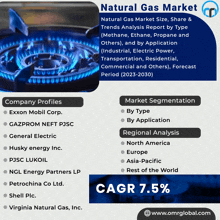 a poster for the natural gas market with a picture of a gas stove