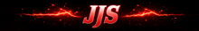 the word jjs is on a red background