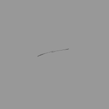 a gray background with a drawing of a feather on it