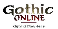 gothic online untold chapters logo on a white background