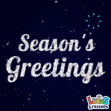 lucas and friends greeting card that says season 's greetings on it