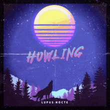 a wolf howling at the moon on the cover of howling