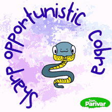 a picture of a snake with the words " support touristic cobra " written around it