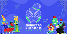 the moroccan kingdom server has a blue background