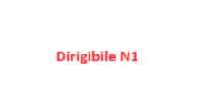 a white background with the words dirigibile n1 in red letters