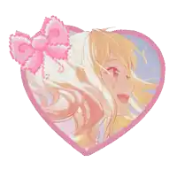 a picture of a girl with a pink bow on her head