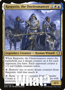 rasputin the oneromancer is a legendary creature human wizard card