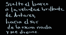 a black background with white writing that says svelto el barco