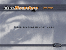 an error reading memory card is displayed on a screen