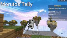 a video game called moruto 's telly is being played