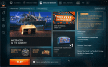 a screenshot of world of warships showing the work in progress update