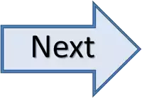 a blue arrow pointing to the right with the word next written on it