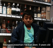 youngest bossman i 've ever seen 9 years old in a store