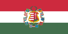 a flag with a coat of arms on it