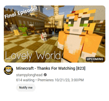 an advertisement for a video game called minecraft