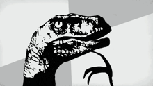 a black and white drawing of a lizard 's head with its mouth open
