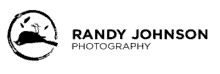 a logo for randy johnson photography with a picture of a rabbit