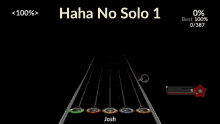 a screen shot of a video game that says haha no solo 1 on it