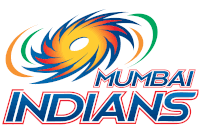 a logo for the mumbai indians with a colorful swirl in the middle