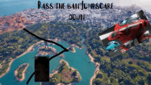 a screenshot of a video game called pass the ban jumpscare down