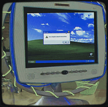 a computer monitor displays a message that says " no image is currently available "