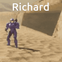 a video game character with the name richard on the top